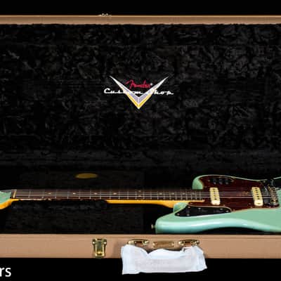 Fender Custom Shop 1962 Jaguar Journeyman Relic Painted Head Cap Surf Green (683) image 7
