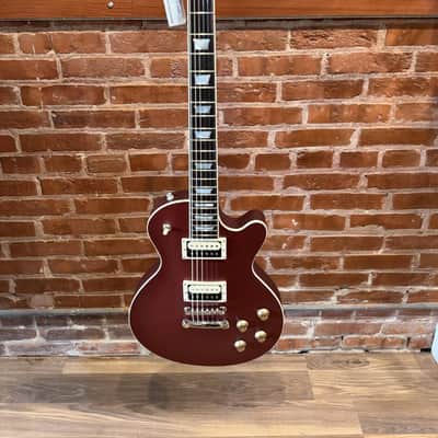Eastman SB59 Vintage Satin Burgundy Red with padded gig bag image 2