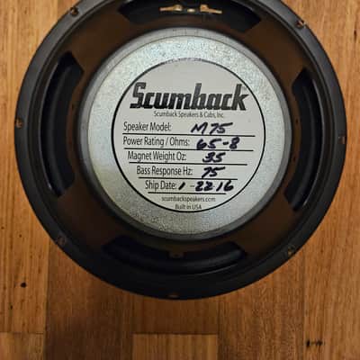 Scumback M75 12" 8ohm 65watt image 1