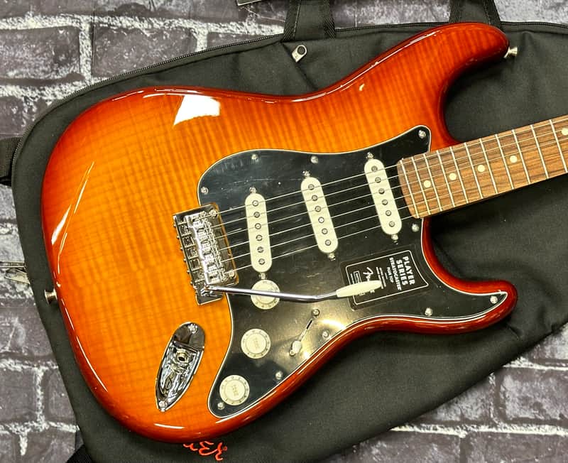 Fender Player PlusTop Stratocaster SSS PF Tobacco Sunburst W/Bag B-Stock Auth Dlr 7lbs15oz #245 image 1