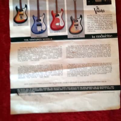 Mosrite Mark V Ventures  1966 Blue Sparkle image 4