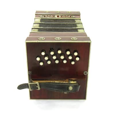 Foerster 96 Key Chemnitzer Concertina Button Accordion, Original Case image 6