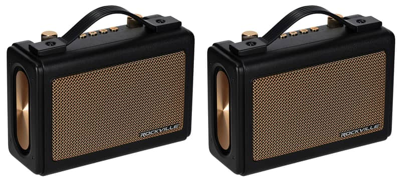 Rockville GlideTone Vintage Style Portable & Home Bluetooth Speaker Loud & Clear image 1