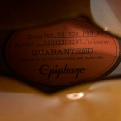 Epiphone ES-335 Pro 2012 - 2019 - Vintage Sunburst image 6