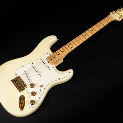 1980 Fender The STRAT with Maple Fretboard - Olympic White | USA Fullerton Vintage Stratocaster Dan Smith Era 22-Karat Gold Hardware Matching Headstock | OHSC image 5