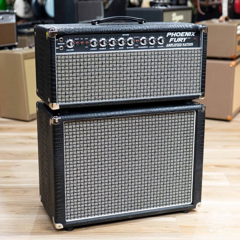 Amplified Nation Phoenix Fury 50W Head & 112 Cab – Black Croc image 1