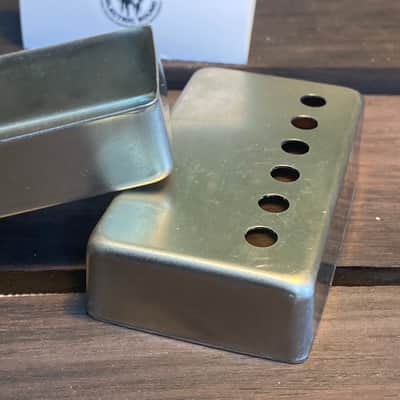 General Vintage Tone  Pair PAF pickup cover made in Natural steel Germany made quality 49.2 pole spa image 3