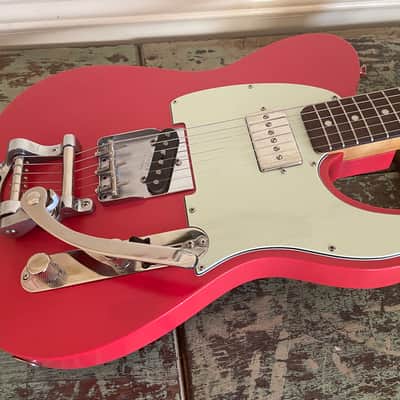 2022 Partscaster / Barncaster T-Type - Fiesta Red Nitro - Pine Body - P90 - Bigsby B5 image 7