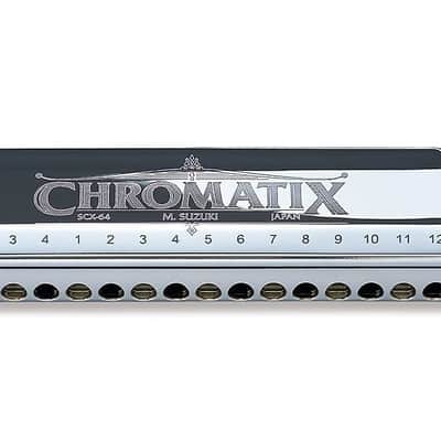 Suzuki SCX-64-C Key of C Deluxe Chromatic Harmonica w/ABS Case image 1