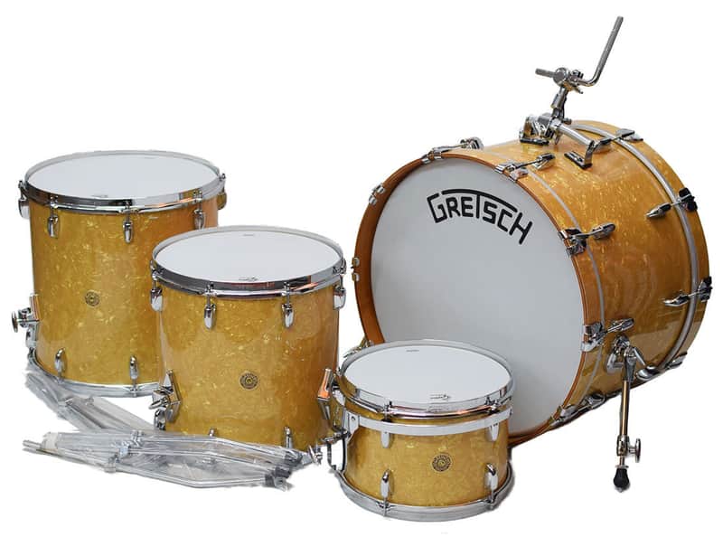 Gretsch USA Broadkaster Antique Pearl 4-pc Kit image 1