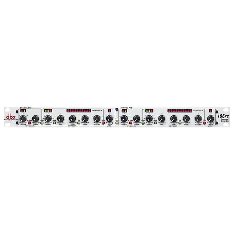 dbx 166xs Dual-Channel Compressor / Limiter / Gate | Reverb
