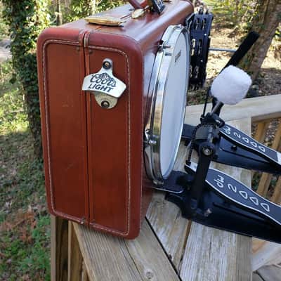 OneManBandDrumCo.  The Jody 12inch OMBDrumCo. Vintage Suitcase Drum Kick Drum Bass Drum Ludwig Accent Drum image 4
