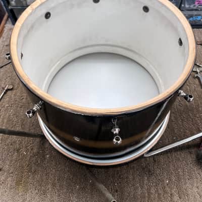 Decolite 3-pc Drum Kit Black Gold Duco Bop Sizes 12/14/16 Ludwig/WFL Shells w/ Hard Cases image 14