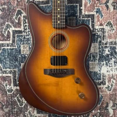 2025 Fender Acoustasonic Standard Jazzmaster Honey Burst Acoustic Electric Offset Guitar! image 7