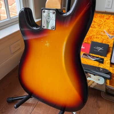 2021 Fender Custom Shop ‘61 Precision Bass Relic - 3 Color Sunburst image 10