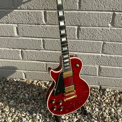 Gibson Custom Shop, Les Paul Custom, Translucent Red, 2000s image 12