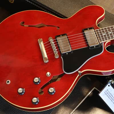 Minty! 2022 Gibson Custom Shop Murphy Lab '61 ES-335 Reissue Semi-Hollow Electric Guitar Ultra Light Aged Cherry + COA OHSC image 2
