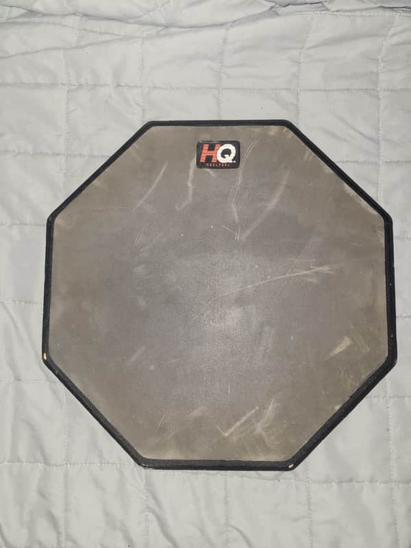HQ Real Feel Drum Pad Gray and Black rubber image 1