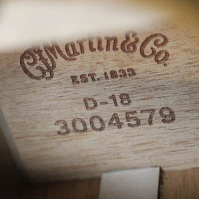 2025 Martin Standard Series D-18 Spruce Mahogany Dreadnought Acoustic Guitar Satin Natural w/Case image 8