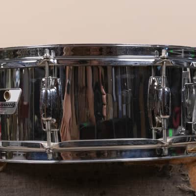 1990s Ludwig 5x14 LR-717 Rocker Snare Drum image 2