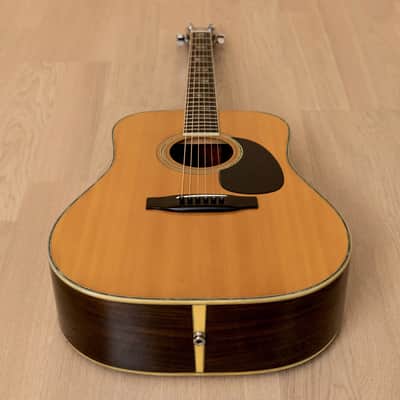 1970s Morris W-50 Vintage Dreadnought Acoustic Guitar, Spruce & Rosewood w/ Case, Japan image 11