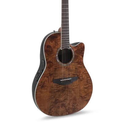 Ovation E – akustická kytara Celebrity Standard Plus Mid Cutaway Nutmeg Burled Maple image 1