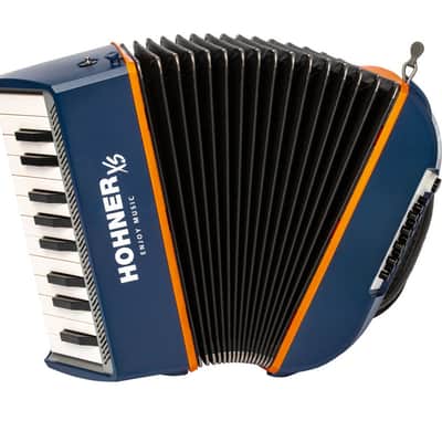 Hohner XS Child Accordion w/ Gigbag - Double Orange (XS-DBL) image 2