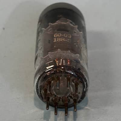 1960 General Electric 12BH7 Vintage Gray Plate Halo Getter Tube! T517 image 5