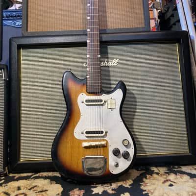 Guyatone LG-55W MIJ Vintage Dual Pickup Electric Guitar 1960s - Sunburst image 2