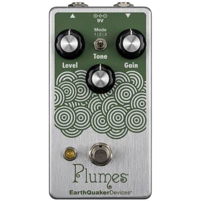 Limited Edition EarthQuaker Devices Plumes - Found Sound Exclusive v2 Silver & Green image 2