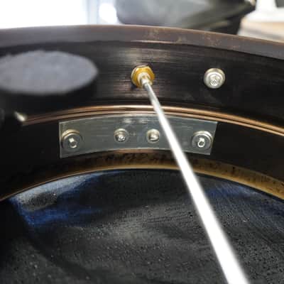 Vintage 1978 Ludwig USA Super Sensitive 5x14" Seamless Brass Snare Drum | Blue-O-Olive Pointy Badge image 9