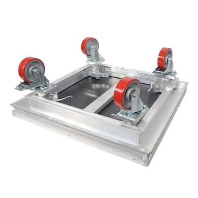 Prox StageQ Locking Staging 10" Height Stage Legs w/ 5" Rubber Steel Caster, 4qt image 5