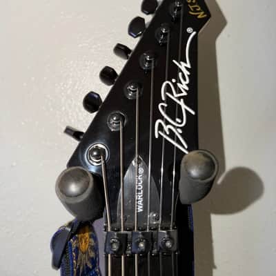 B.C. Rich Stranger Things “Eddie's” Inspired NJ Warlock 2022 - Black image 4