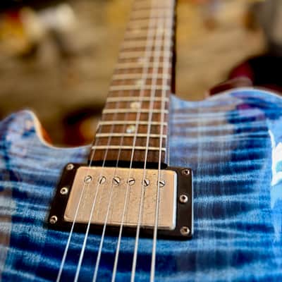 Nik Huber DOLPHIN CUSTOM LEFTY Super Flame Top Curly Mahogany  BRAZILIAN ROSEWOOD ( 2010) image 13