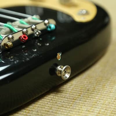 Fender '57 American Vintage Reissue Precision Bass - 1988 AVRI - Fullerton - Black over Surf Green image 6