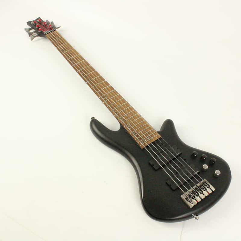 Schecter Stiletto Studio-6 Active 6-String Bass See-Thru Black Satin image 1