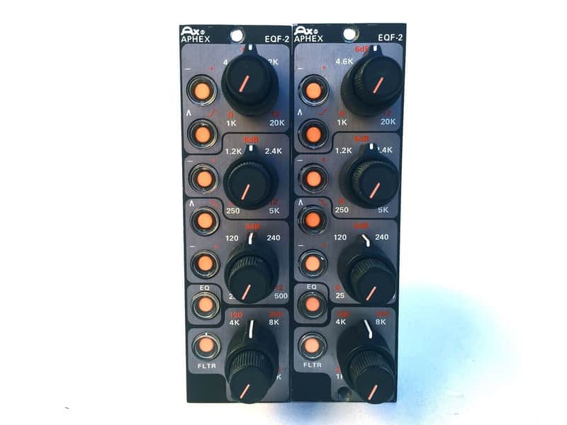 VINTAGE 1980s APHEX EQF-2 PARAMETRIC EQUALIZER PAIR 500 SERIES EQ