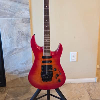 1991 Yamaha RGX 812J - Sunburst - Made in Japan Super Strat - Active Pickups - Extremely Rare - Only one in US image 2