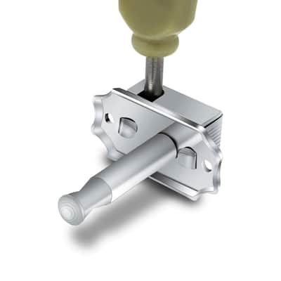 Vintage Guitar String Tuning Pegs Tuning Machines Tuning Keys Machines Heads Tuners Compatible with Les Paul LP SG Style Electric Guitar 3 Left 3 Right, Chrome with Tulip Button. image 6
