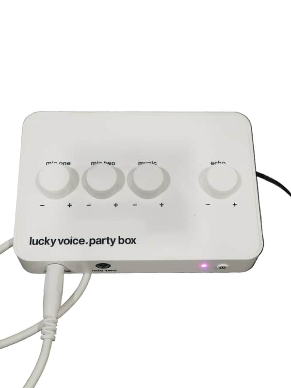 Lucky Voice Karaoke Kit - Karaoke System - White - Excellent image 1