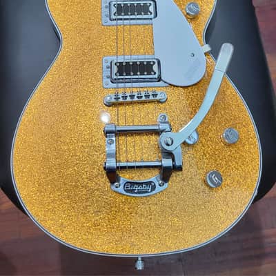 Gretsch Electromatic Sparkle Jet FT Single Cut with Bigsby - Gold Sparkle image 5