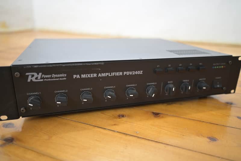 Power Dynamics PDV240Z 240W 4-Zone Commercial PA Mixer Amplifier image 1