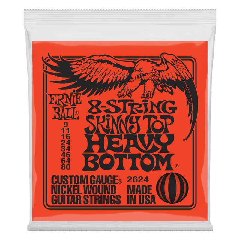 Ernie Ball Skinny Top Heavy Bottom Slinky 8-String Electric Guitar Strings - 9-80 Gauge image 1