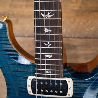 PRS custom 24-08 10-top in Carroll blue w/Narual Back w/Hardshell image 4