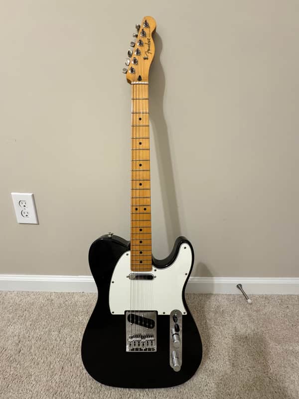 Fender Player II Telecaster Electric Guitar - Black/White with Maple Fingerboard 2024 image 1