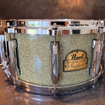 Pearl ES-1465 Eric Singer signature snare 14x6.5 2002 - Silver sparkle image 8