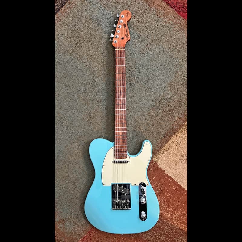 Parts Caster Tele Style - Daphne Blue image 1