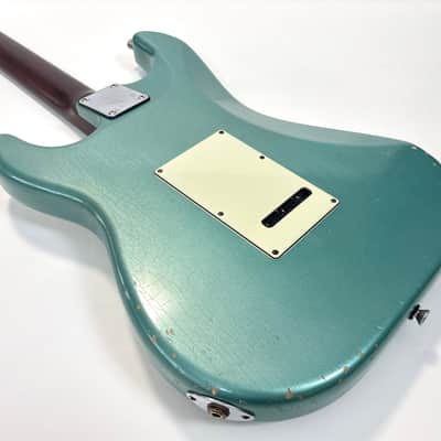 Schecter Nick Johnston Signature Custom Shop 2021 Teal Green Metallic Aged Nitro image 18