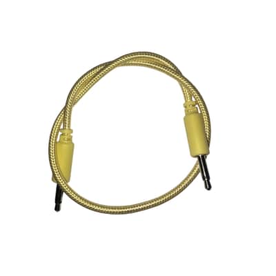 9in Eurorack Patch Cable 2025 - Yellow braided image 2