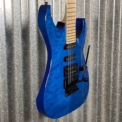 ESP LTD MH-203QM See Thru Blue Quilt Top Guitar MH203QMSTB #0337 Used image 5